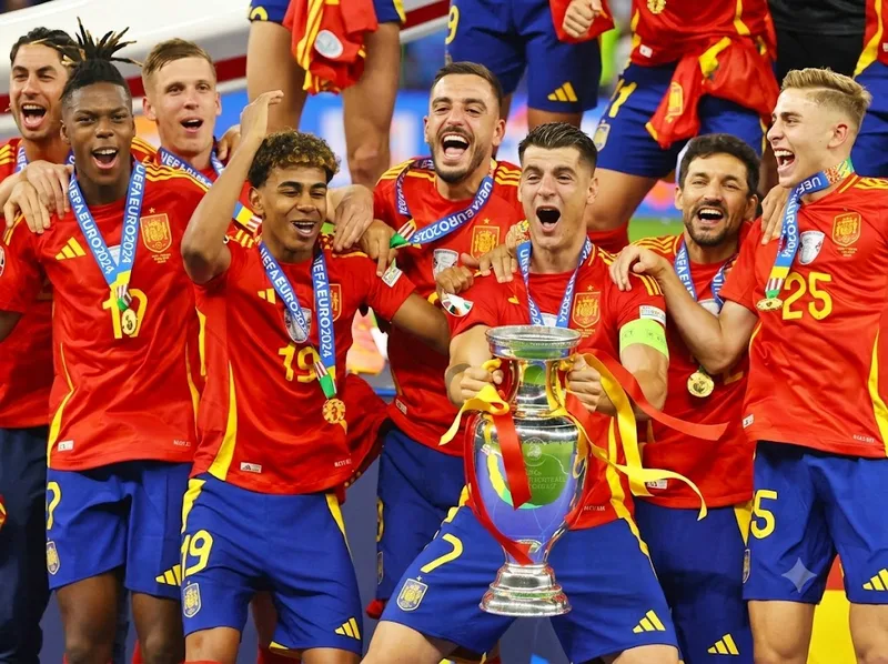 Tây Ban Nha đứng đầu bảng thành tích EURO với 4 lần vô địch sau chiến thắng tại EURO 2024.