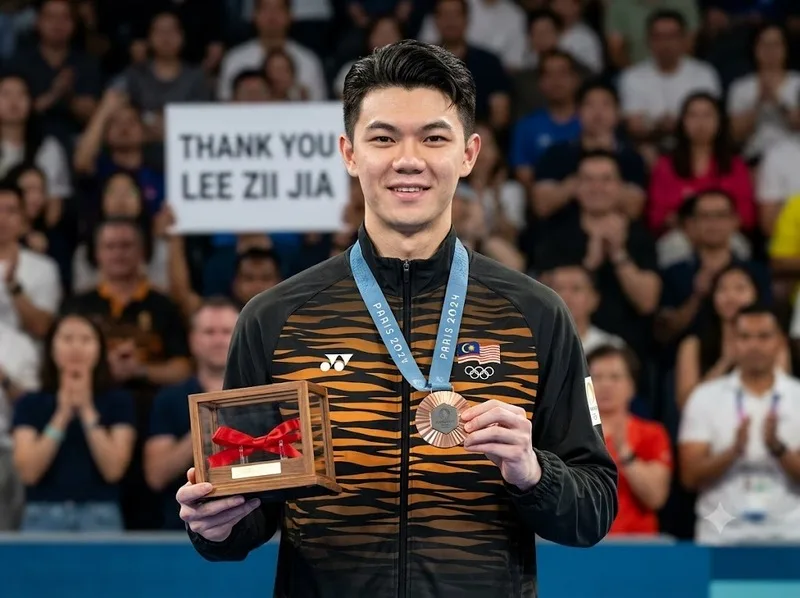 Lee Zii Jia giành huy chương đồng Olympic Paris 2024, tạo dấu mốc quan trọng trong sự nghiệp thi đấu quốc tế.