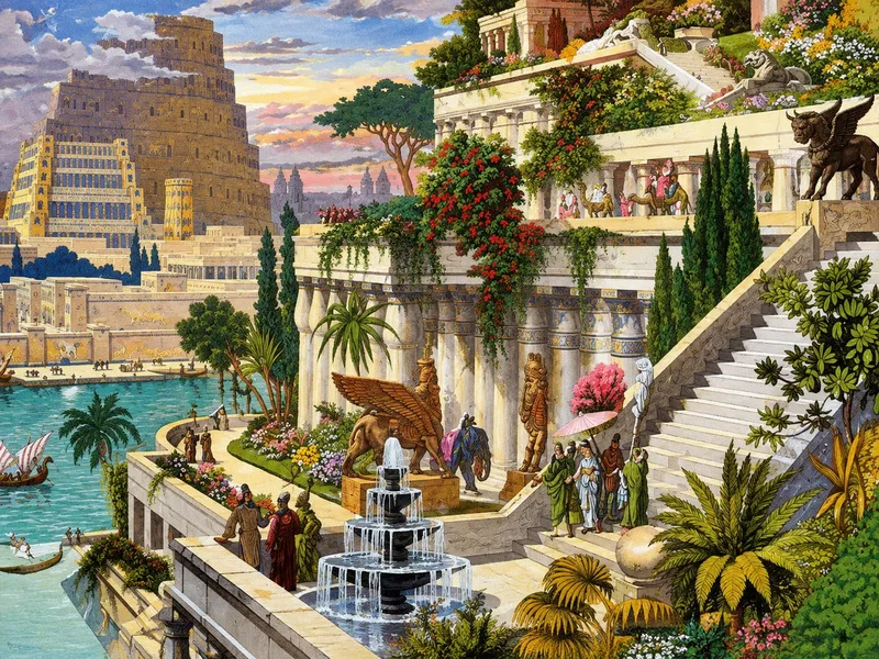 Theo truyền thuyết, Vườn treo Babylon gắn với vua Nebuchadnezzar II và câu chuyện về khu vườn dành cho hoàng hậu Amytis.